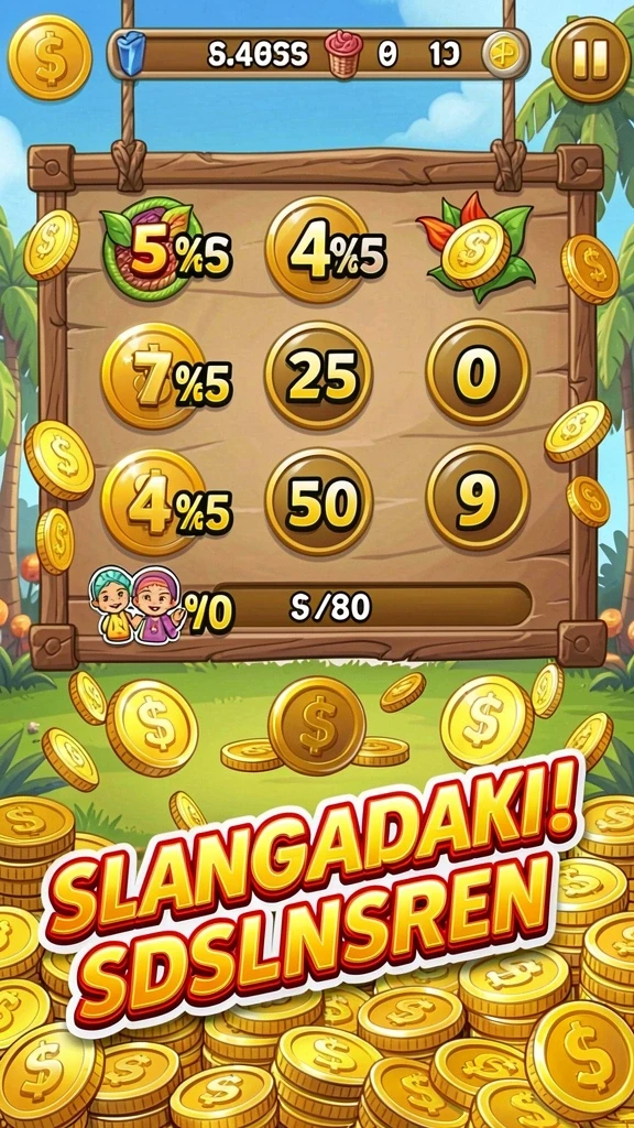 Tampilan layar utama yang menarik perhatian.