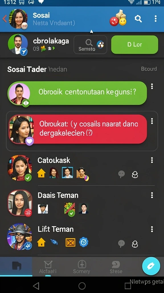 Fitur leaderboard yang menunjukkan peringkat pemain.