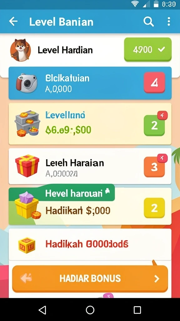 Leaderboard yang memacu semangat kompetisi.