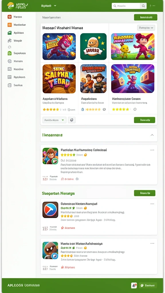 Screenshot dari komunitas interaktif dalam aplikasi.