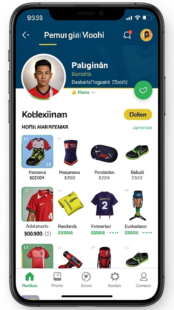 Screenshot dari menu pengaturan yang mudah diakses di DANA777.