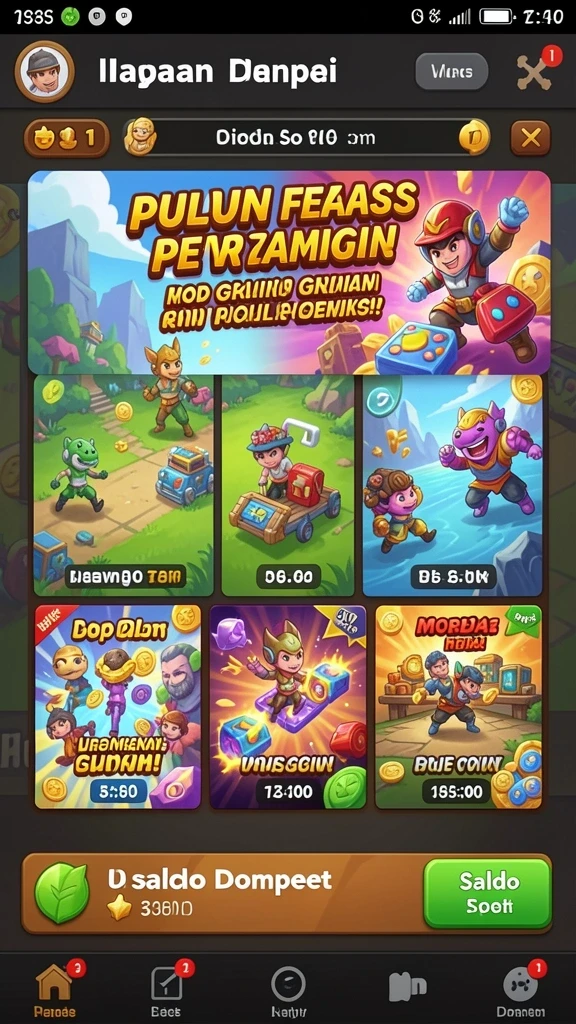 Fitur multiplayer untuk bermain dengan teman.