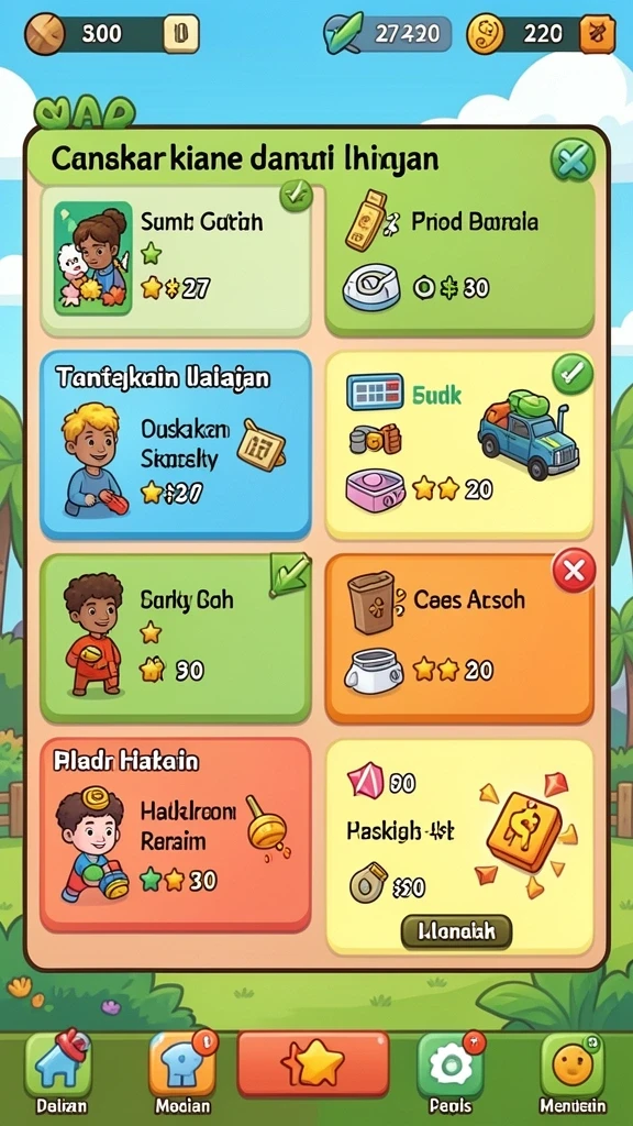 Screenshot menunjukkan fitur bonus yang menggiurkan.