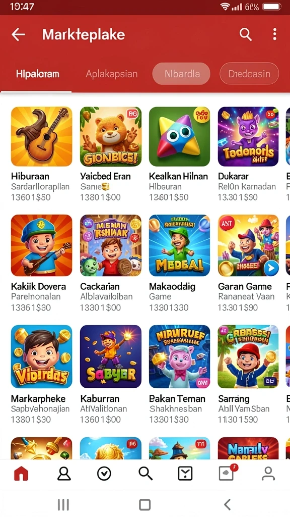 Tampilan antarmuka yang modern dan menarik.