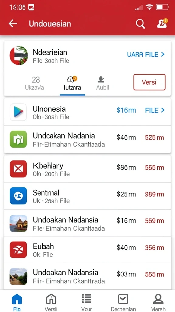 Beragam pilihan permainan yang tersedia untuk pemain.