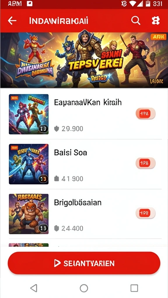 Tampilan antarmuka pengguna yang menarik dan intuitif.