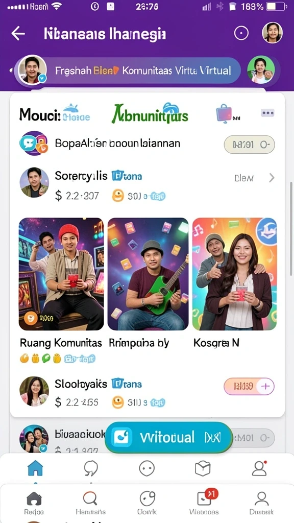 Komunitas aktif yang mendukung dan ramah.