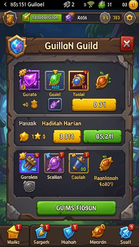 Screenshot memperlihatkan interaksi dengan NPC yang memberikan misi.