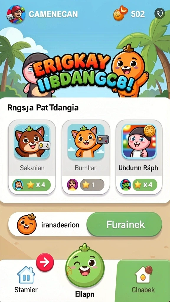 Beragam pilihan permainan untuk dinikmati.