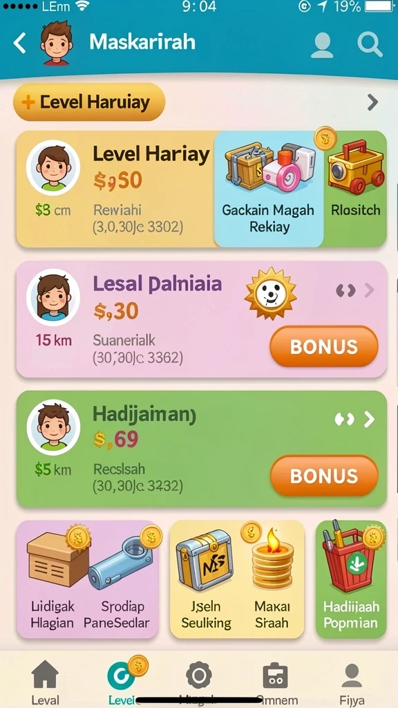 Tampilan karakter utama yang memukau.