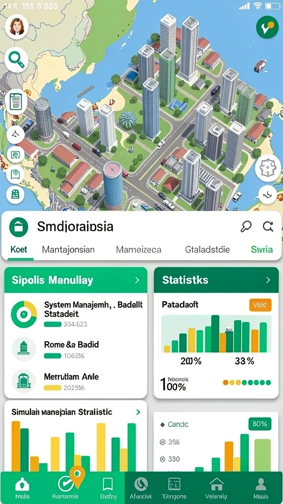 Antarmuka menu yang sederhana dan mudah dinavigasi.