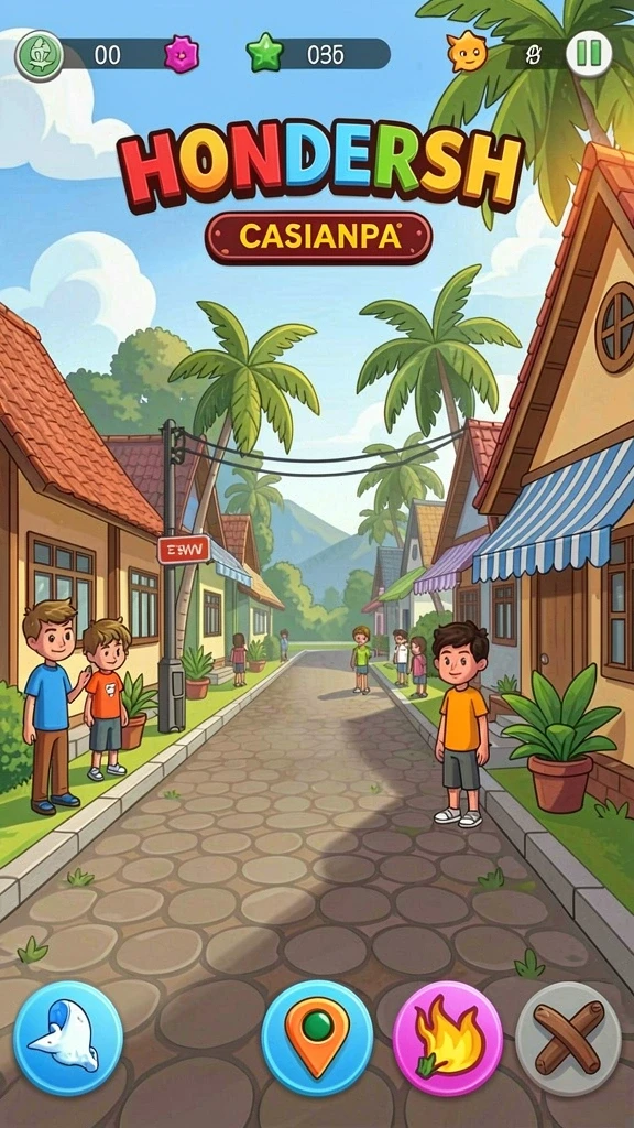 Tampilan grafis indah dari lingkungan permainan.