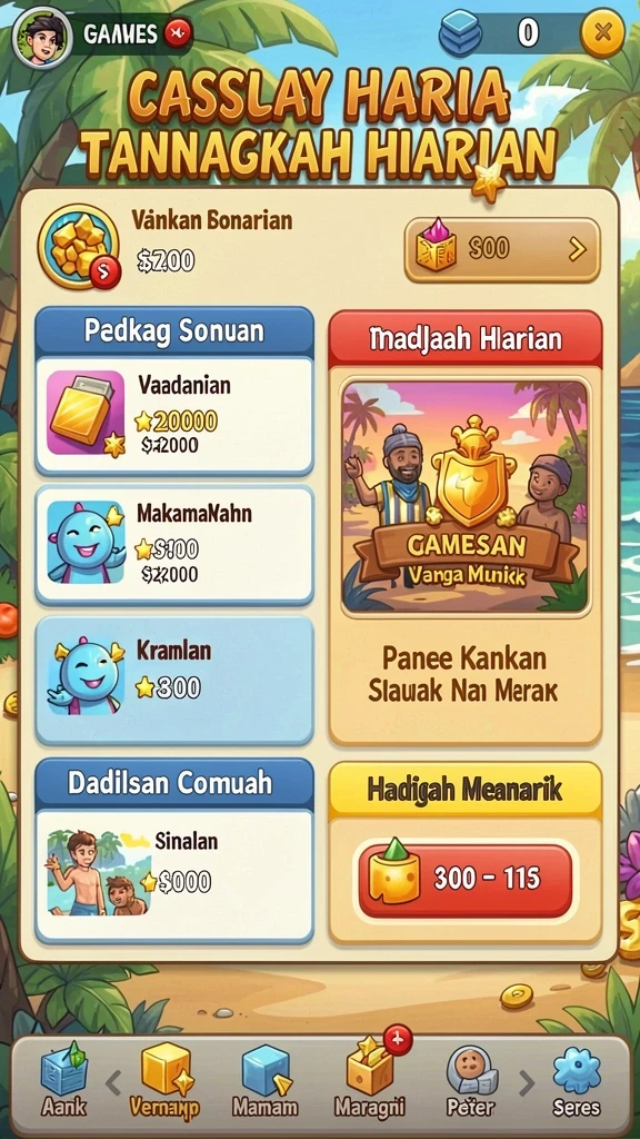 Fitur kustomisasi karakter yang mendetail.