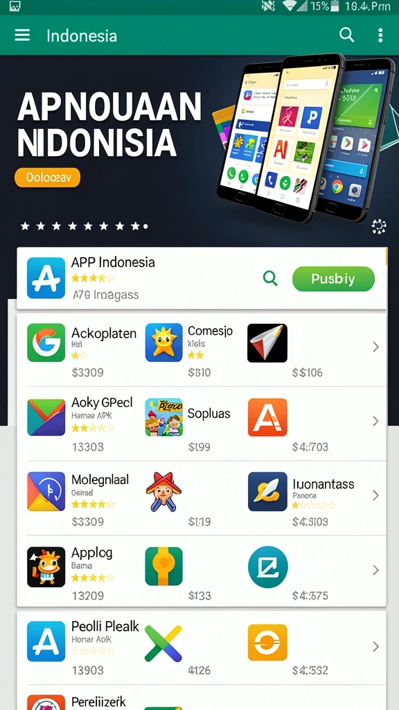 Tampilan awal menu permainan yang intuitif.