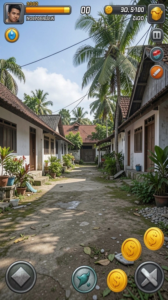 Screenshot menunjukkan tampilan kasino virtual yang menarik.