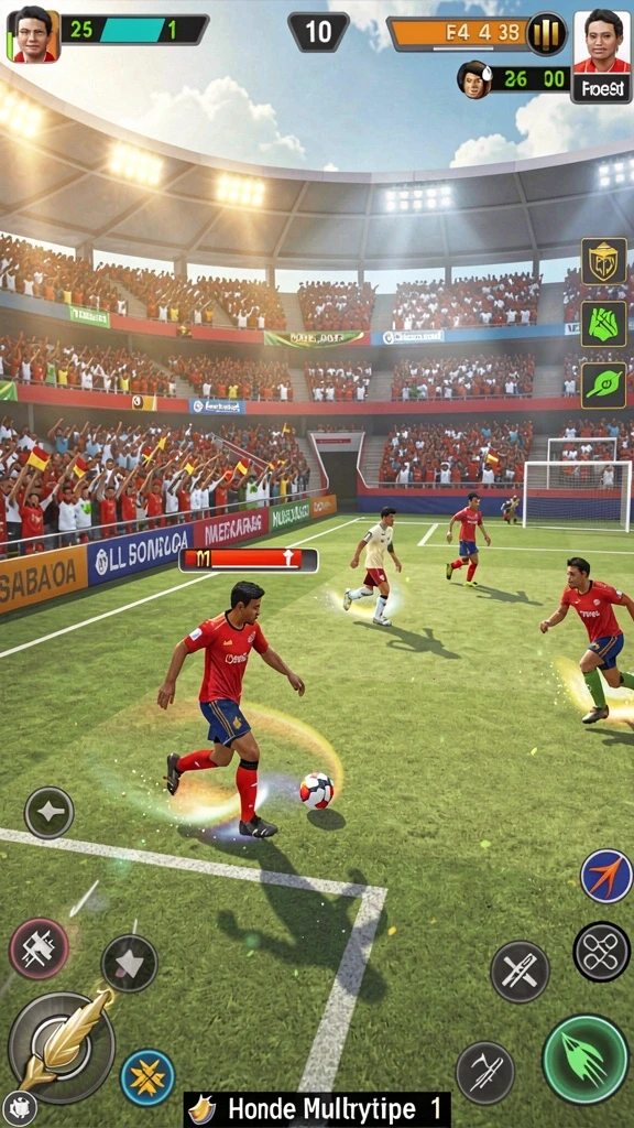 Menu utama dengan berbagai pilihan dan pengaturan game.