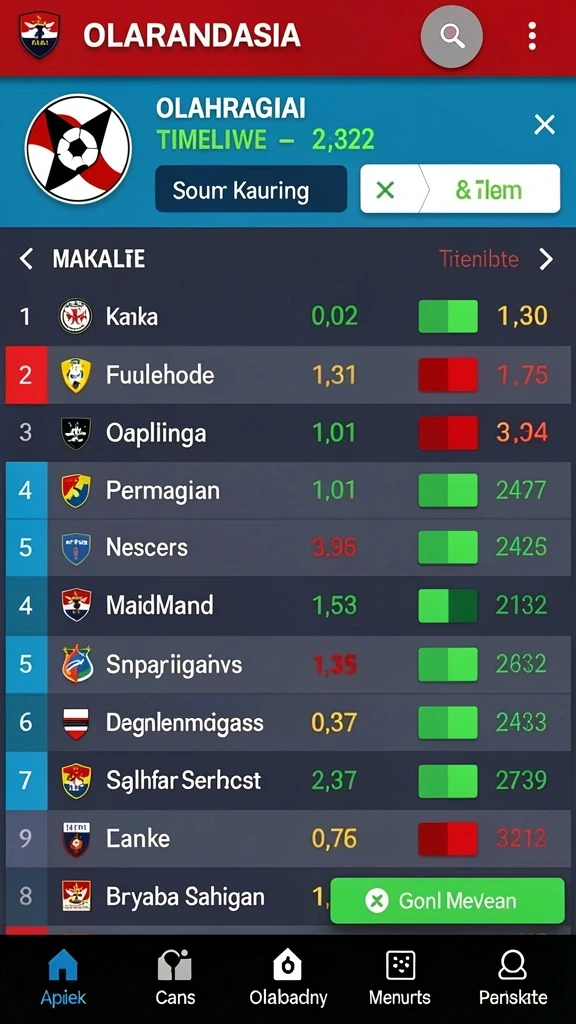 Tampilan level peta yang menampilkan berbagai tantangan.