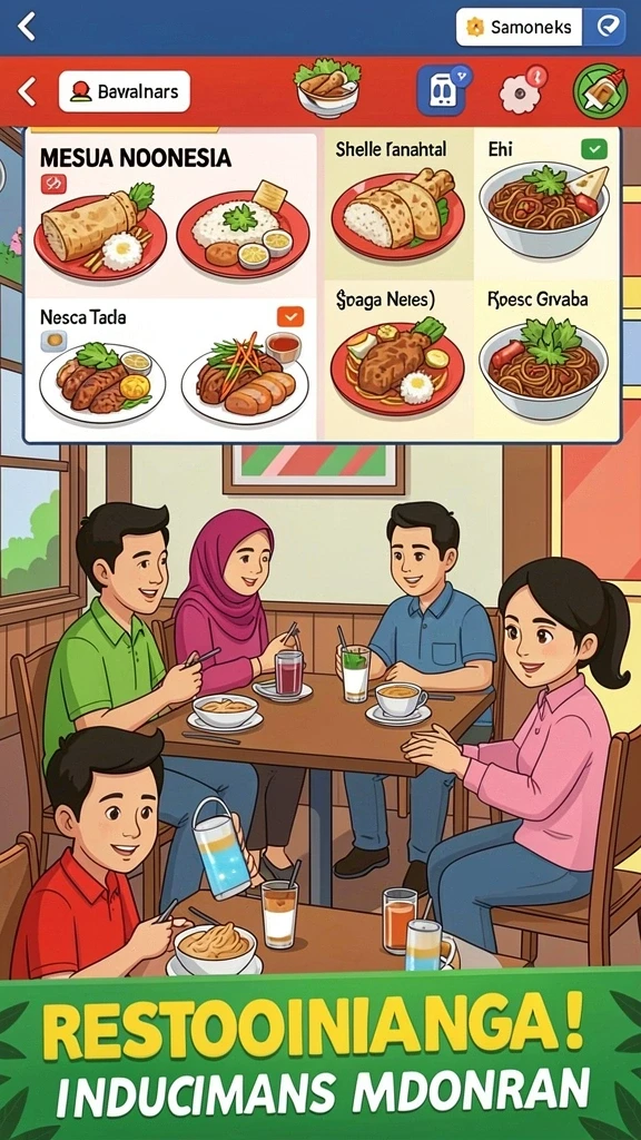 Tangkapan layar menunjukkan aksi seru dalam permainan.