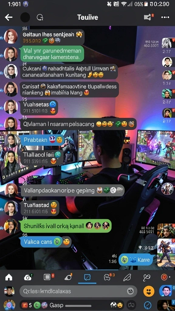 Tangkapan layar menunjukkan momen multiplayer yang seru.