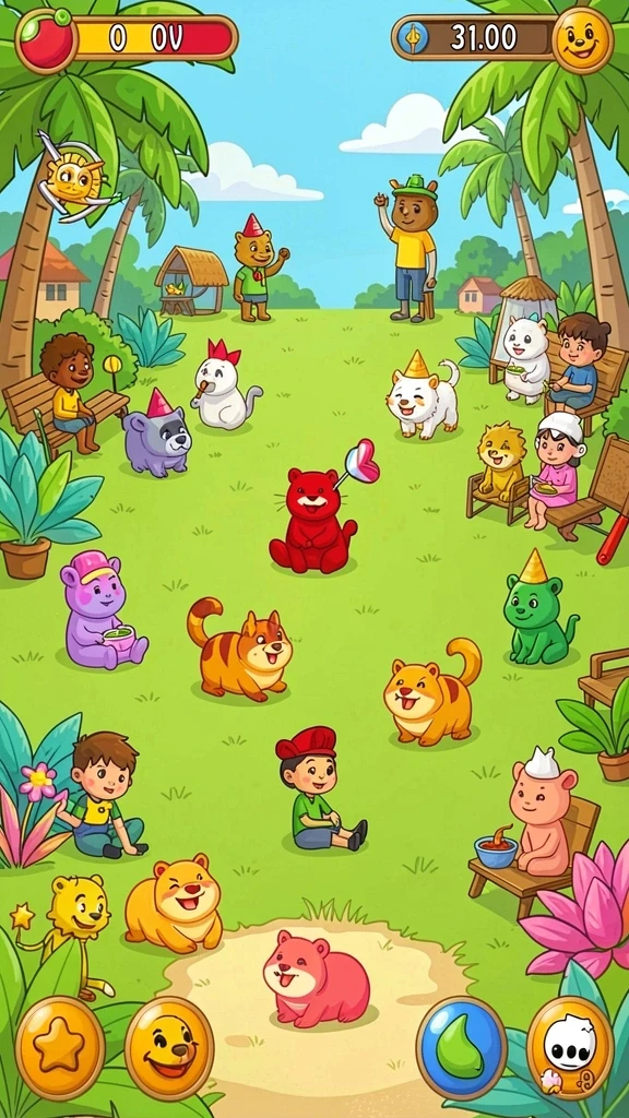 Tangkapan layar fitur multiplayer menarik.